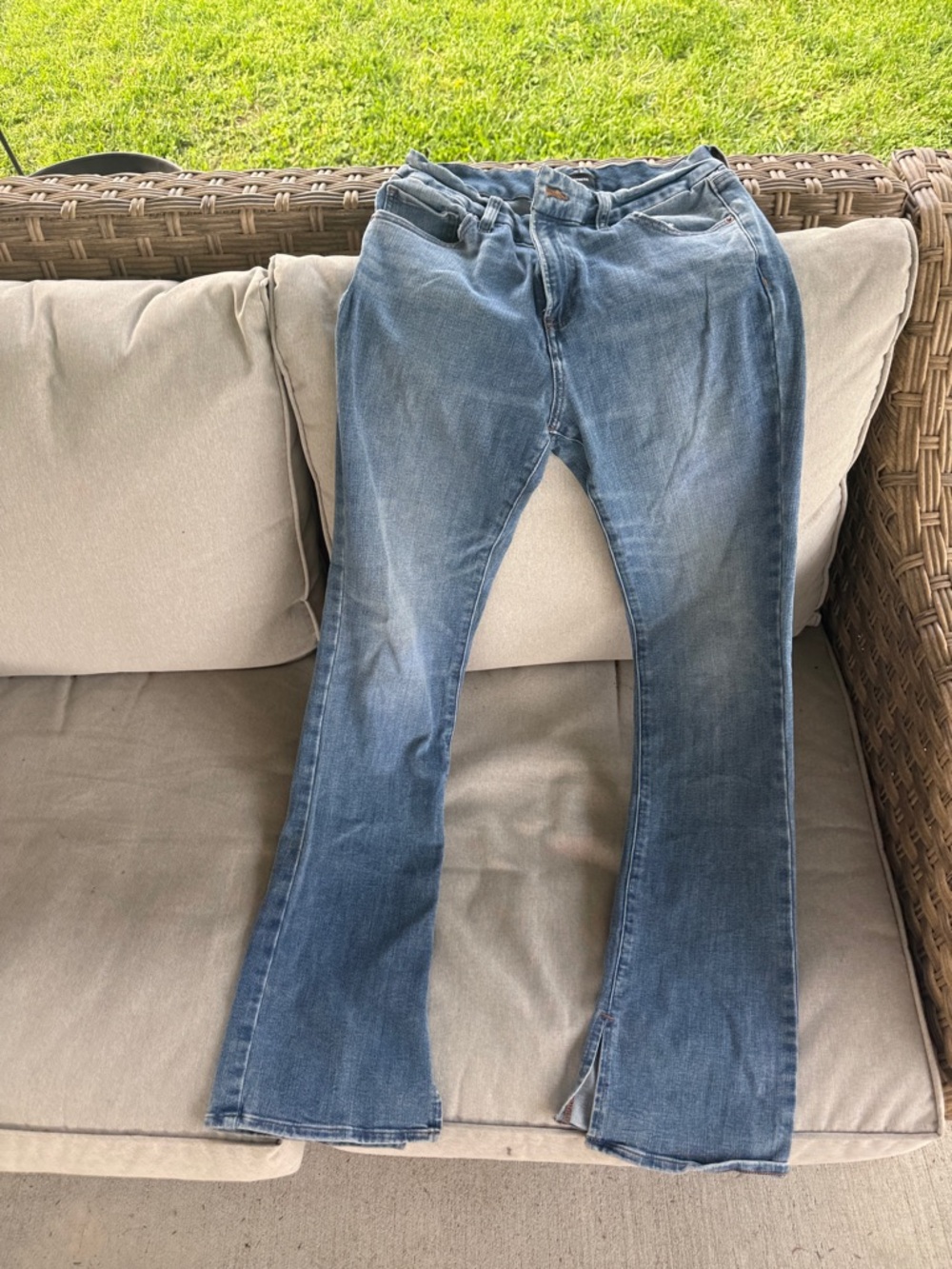 Express Blue Denim Jeans with Subtle Fading